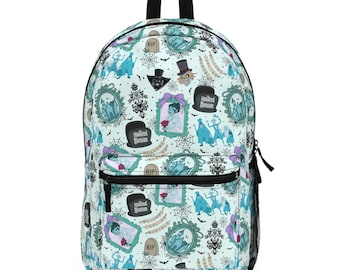 Mochila de la Mansión Encantada, Mochila Disney, Mochila para la Vuelta al Cole, Mochila Disney, Mochila Infantil, Bolsa de Viaje, Accesorios para Viajes Disney