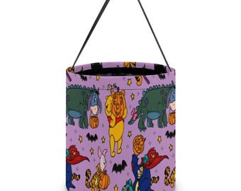 Sac d'Halloween Disney - Sac de bonbons Winnie l'ourson - Sac de bonbons pour enfants - Sac de bonbons d'Halloween - Sac de fête d'Halloween - Seau de bonbons