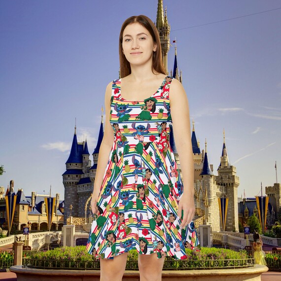 lilo and stitch skater dress Disney Lilo & Stitch Lilo Leaf Skater Dress
