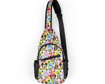 Mickey Mouse Disney Park Bag, Disney Backpack, Disney Sling Bag, Chest Bag, Disney Gift, Vacation Bag, Travel Bag, Fanny Pack, Belt Bag