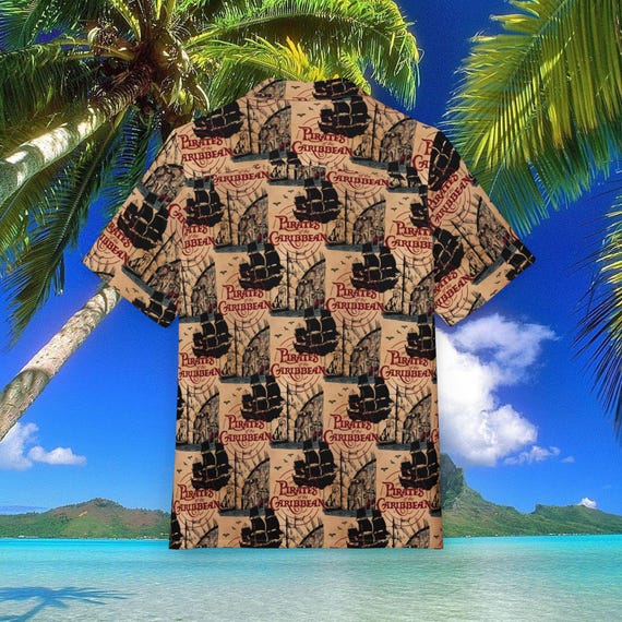 Pirates of the Caribbean Hawaiian Shirt: Unisex Luau Party Cruise