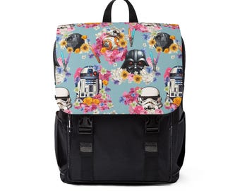 Star Wars-rugzak met bloemen, Disney-rugzak, boekentas Back to School, Disney-tas, kinderrugzak, reistas, Disney-reisaccessoires