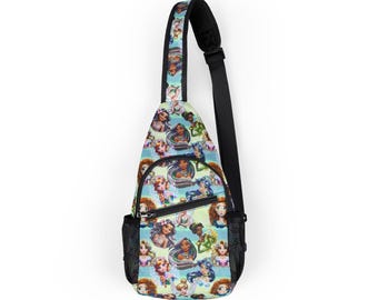 Disney Princess Disney Park Bag, Disney Backpack, Disney Sling Bag, Chest Bag, Disney Gift, Vacation Bag, Travel Bag, Fanny Pack, Belt Bag
