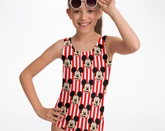 Mickey Mouse Swim Suit, Mickey Girls Swim Wear, Disney Vacation Swimwear, Swim Suit Swim Summer, Vacation Essentials, Kids Swim