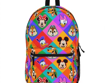 Mickey and Friends Backpack, Disney Backpack, Back to School Book Bag, Disney Bag, Kids Backpack, Travel Bag, Disney Trip Accessories