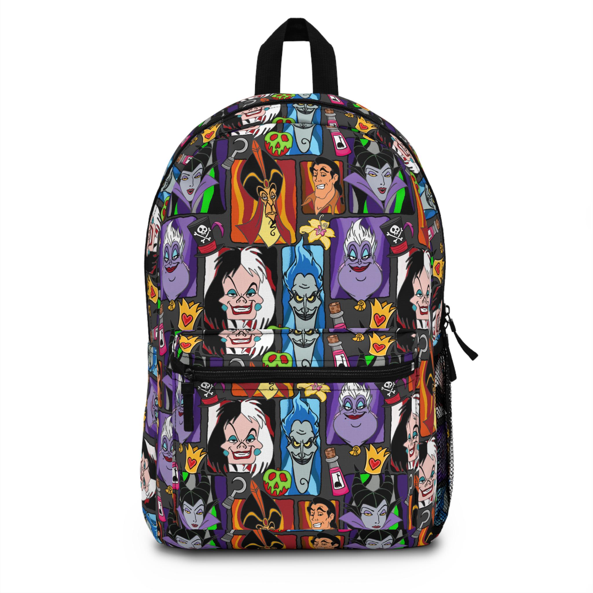 Vans Disney Villains Print Backpack - Purple, Yellow, Black Disney Villains Backpack | Stoney Clover Lane main image 2
