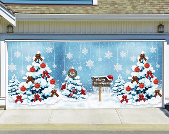 Full Color Christmas Garage Door Murals Christmas Outdoor Etsy
