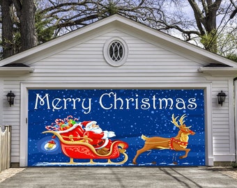Full Color Christmas Garage Door Murals Christmas Outdoor Etsy