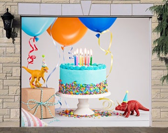 Animal Banner Door Cover Single Garage Elephant Full Color Etsy