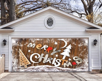 Full Color Christmas Garage Door Murals Christmas Outdoor Etsy
