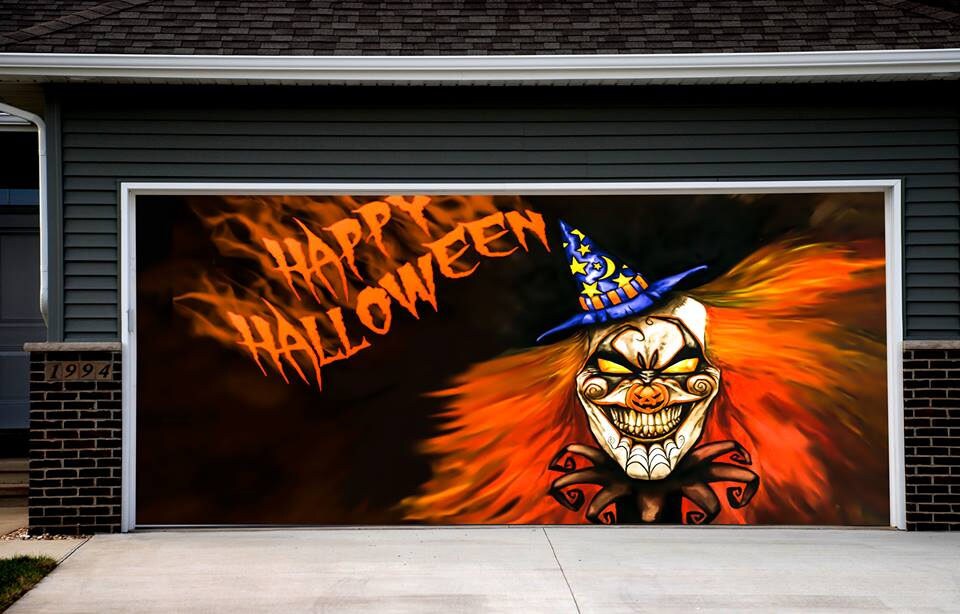 Simple Garage Door Decals For Halloween for Simple Design