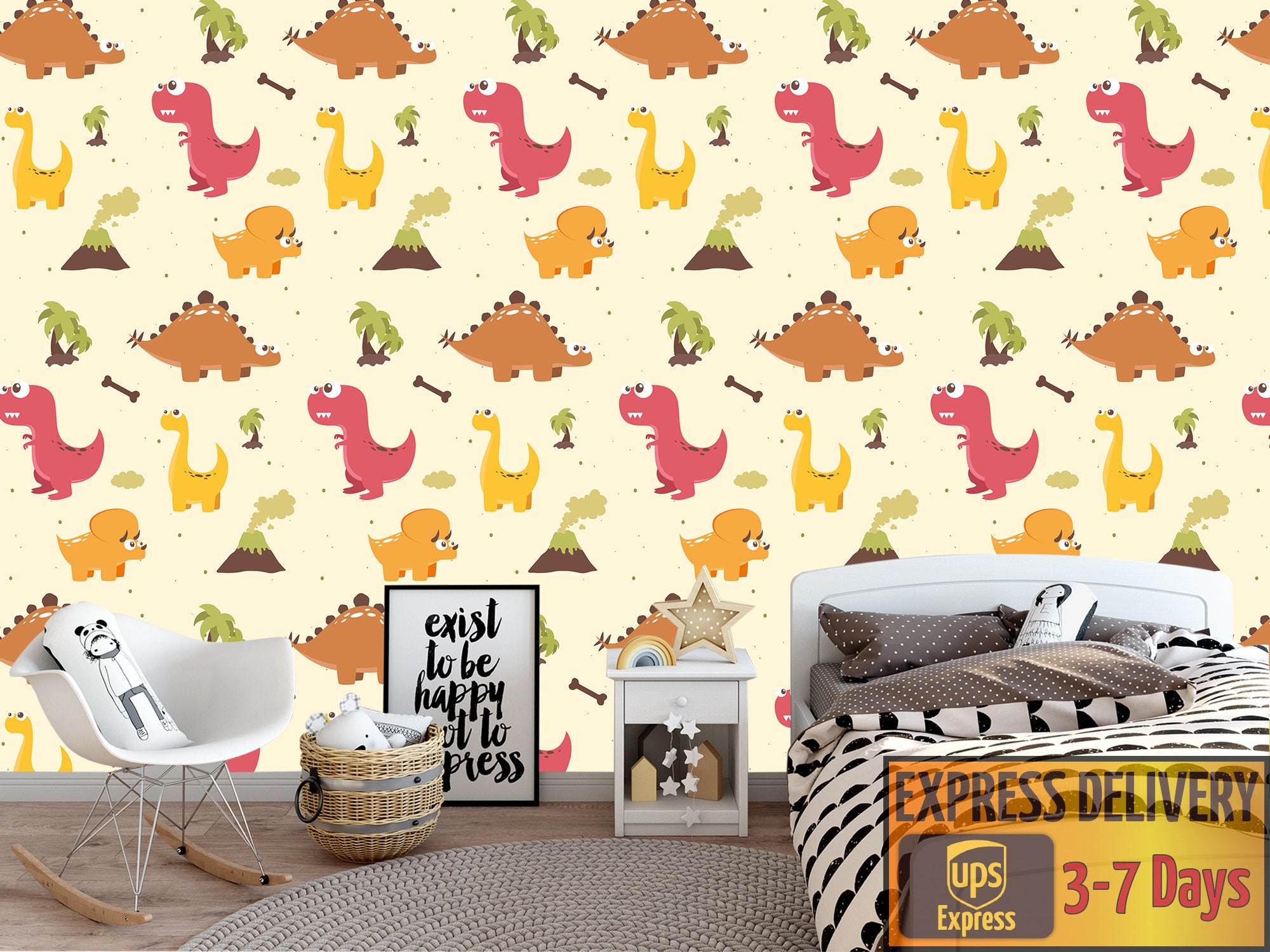 Dinosaur Wallpaper Peel and Stick Dino Kid Room Self Adhesive | Etsy