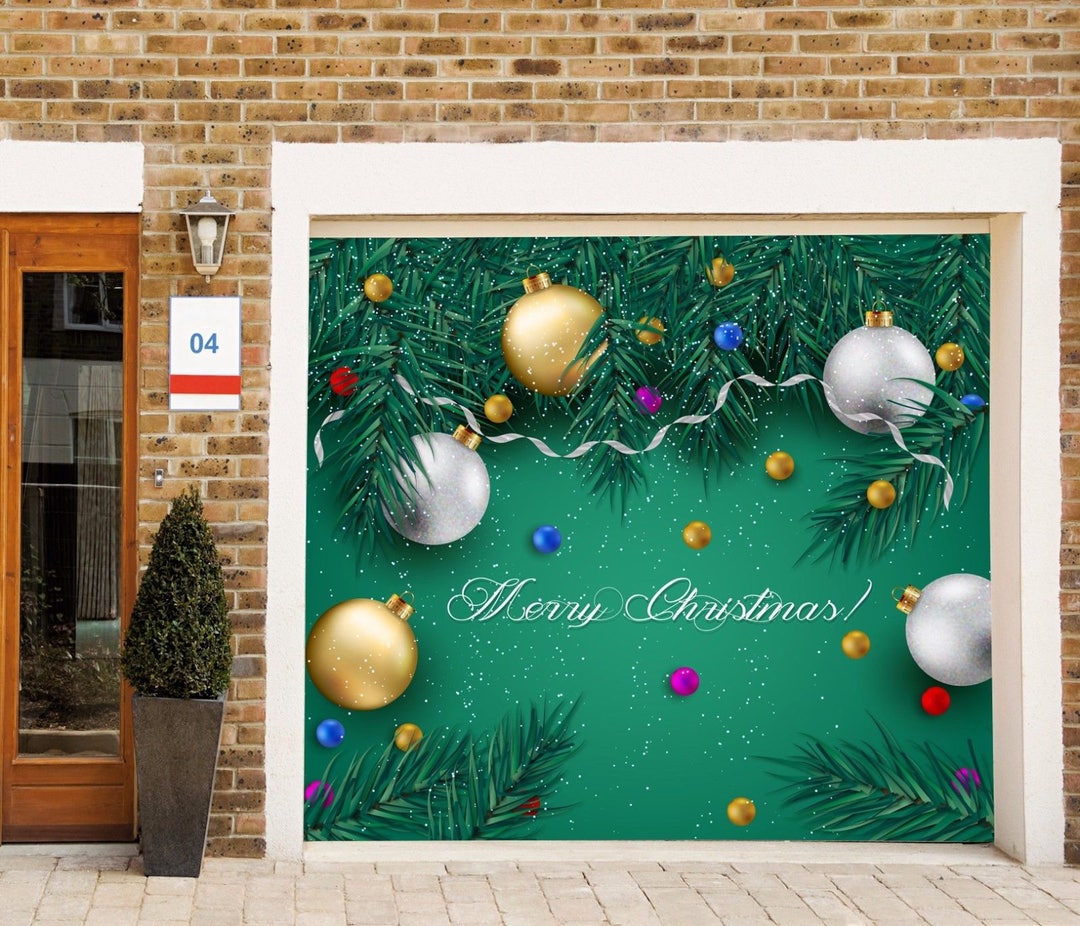 Christmas Garage Door Cover Christmas Door Decorations Etsy