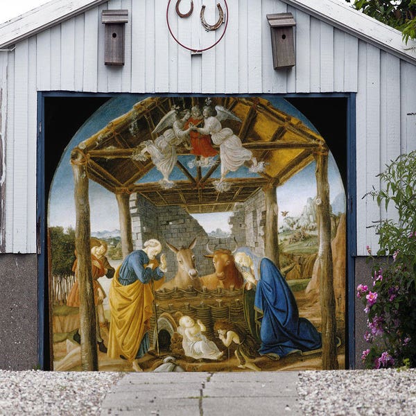 Christmas Nativity Scene Garage Door Mural - Etsy