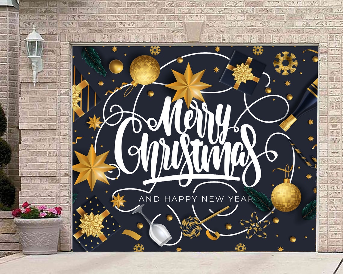 Christmas Decor for Single Garage Door Cover. Banner Outdoor | Etsy