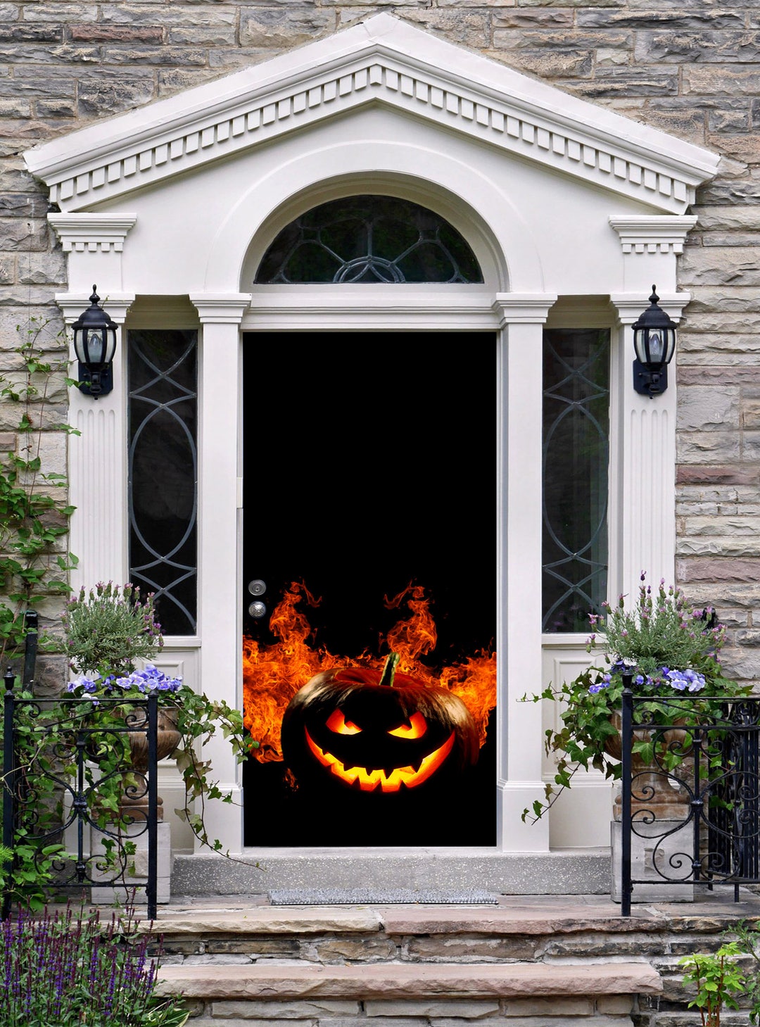 Halloween Entry Door Decor Halloween Decor Halloween Door Mural ...