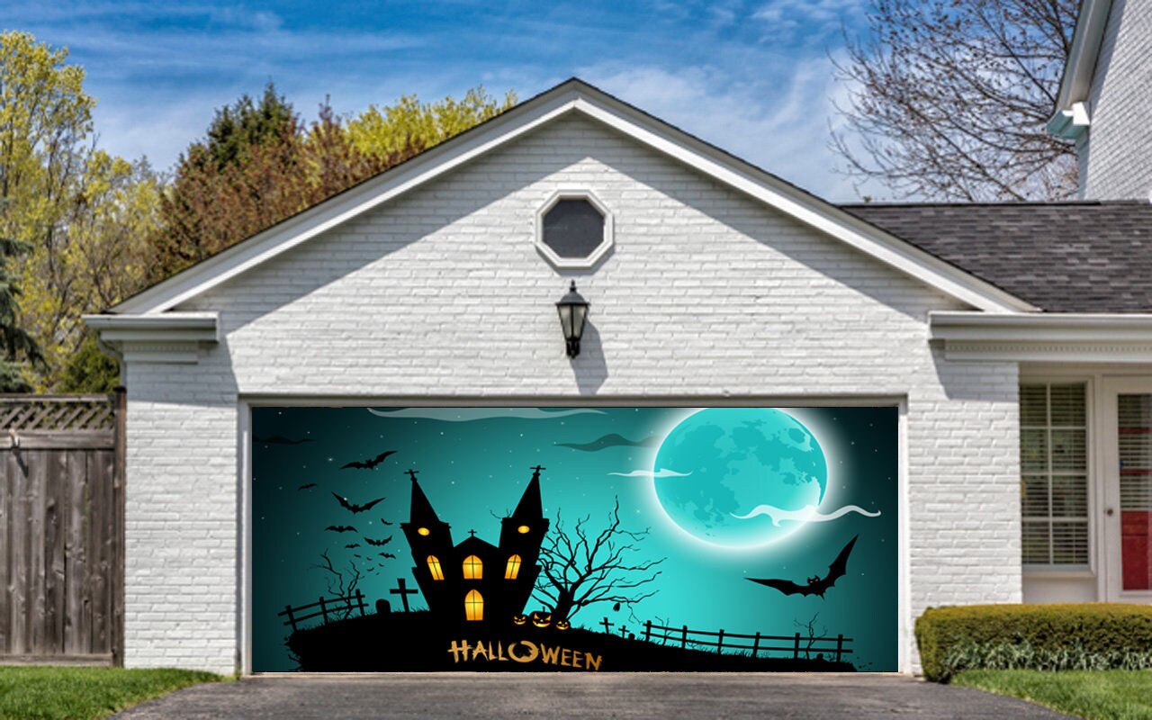 Halloween Garage Door Decor. Halloween Murals. Garage Door Etsy
