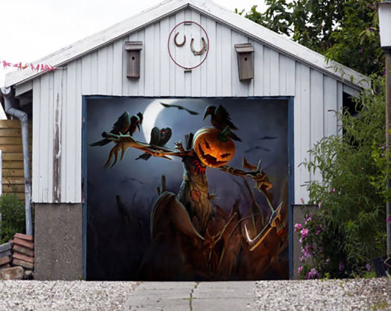 Scary 3D Effect Halloween Garage Door Decor Full Color Murals Etsy
