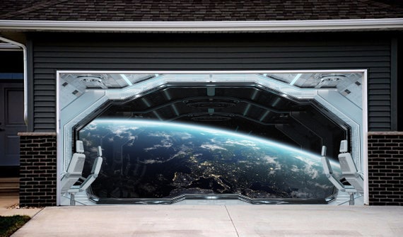 Window Of International Space Station The Earth View Banner Etsy
