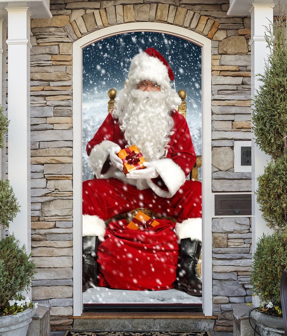 Nativity Scene Decor Christmas Front Door Cover Entry Door