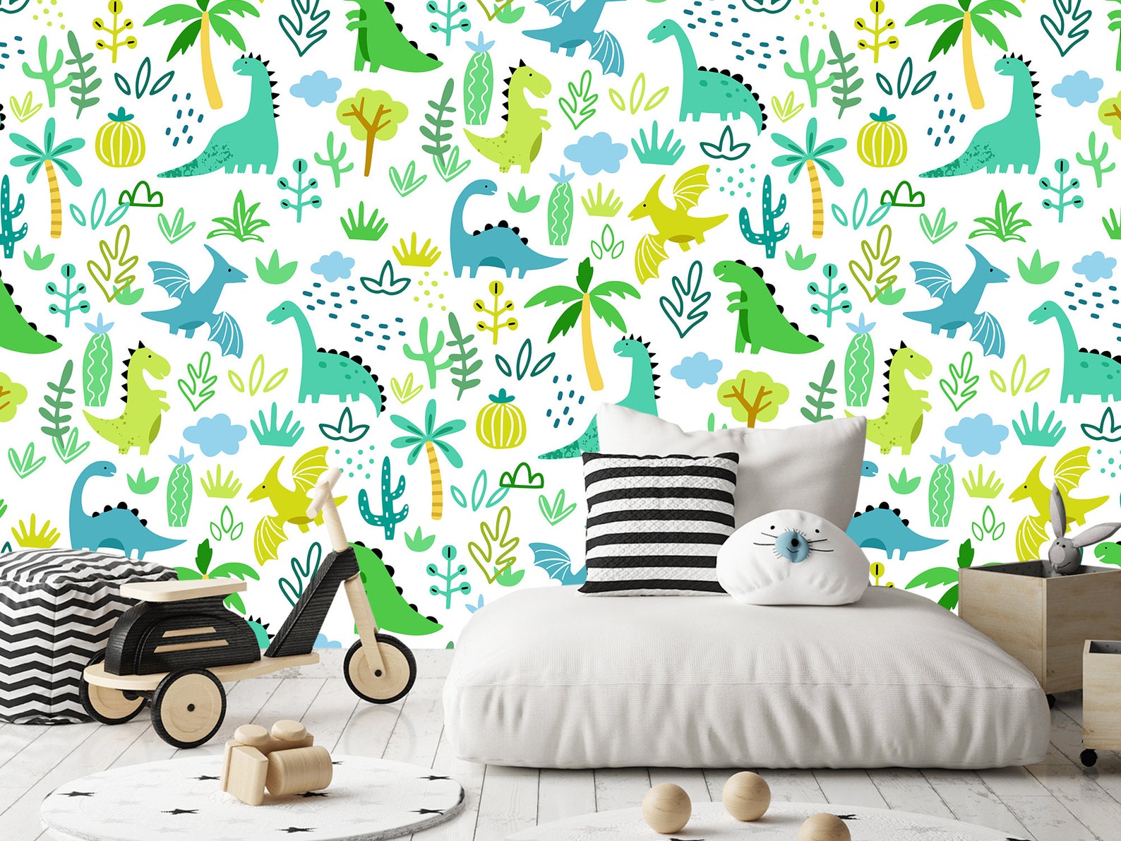Dinosaur Wallpaper Peel and Stick Dino Kid Room Self Adhesive | Etsy