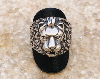 Platinum 950 Lion ring, Lion of Judah gold Ring, platinum jewelry, platinum rings,
