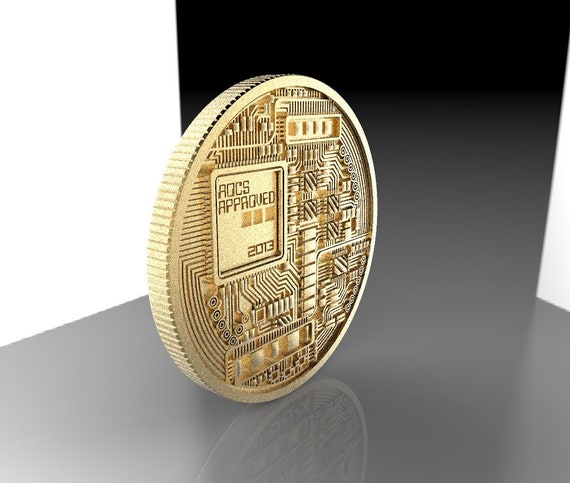 Bitcoin d'une once en or massif 24 carats, véritable pièce en or pur, pièce  authentique recto-verso et incroyablement détaillée, -  Canada