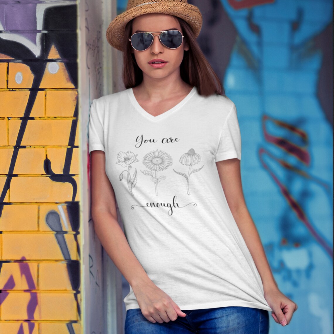 You Are Enough Shirt Mental Wellness Shirt Love Yourself Shirt