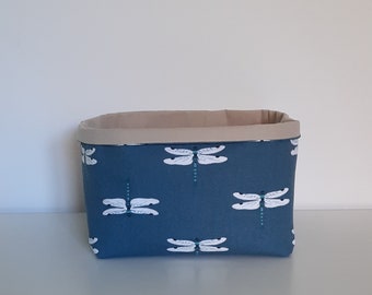 Dragonfly Storage Box, Basket, Sophie Allport Fabric Storage Box, Teal Home Decor, Housewarming Gifts, Home Accessories, Gift for her