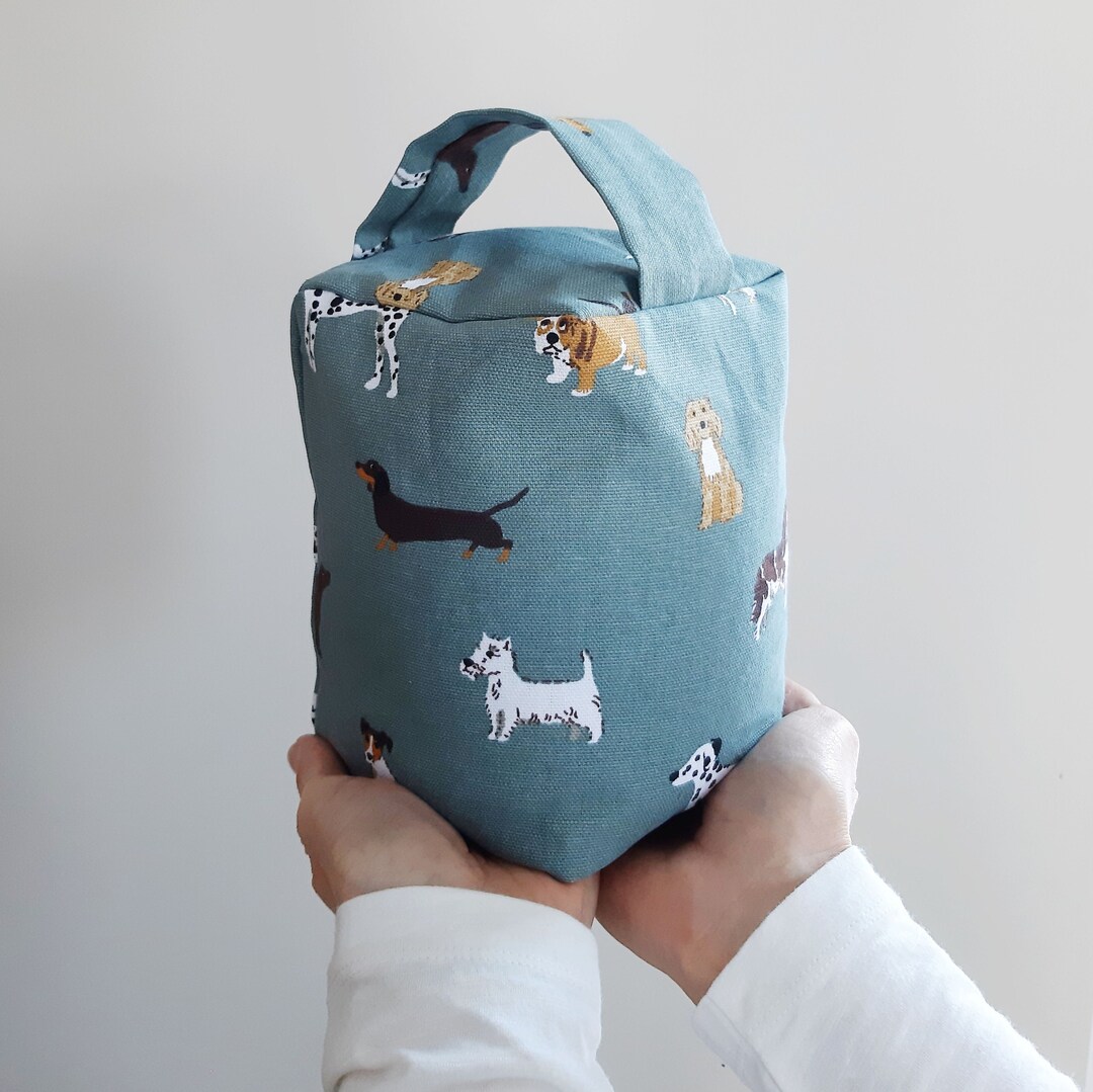 Dog Door Stop, Spaniel Doorstop, Home Decor, Unfilled Fabric Doorstop