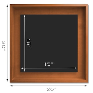 20 X 20 Inches Blank Shadow Box Wood Frame with Floating Platform for Wall Decor, Wall Hanging, DIY Craft and Art