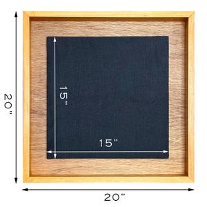 20 X 20 Inches Blank Shadow Box Wood Frame with Floating Platform for Wall Decor, Wall Hanging, DIY Craft and Art