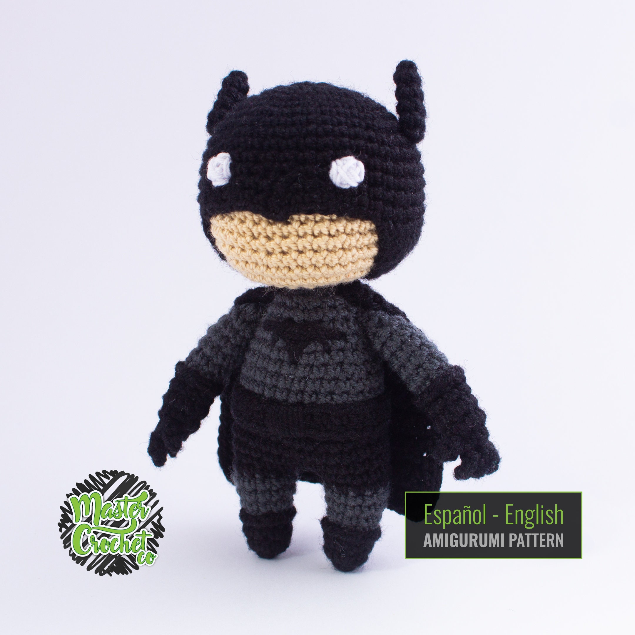 BATMAN Amigurumi Crochet Pattern pdf Spanish English - Etsy