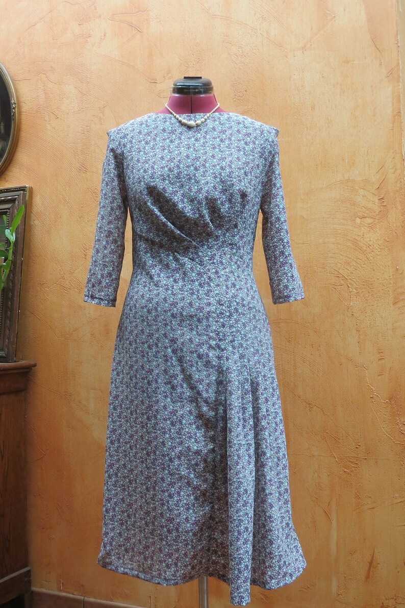 Robe à petites fleurs mauves et roses Etsy France