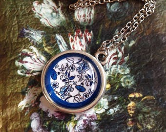 Necklace with Delft Blue Pendant