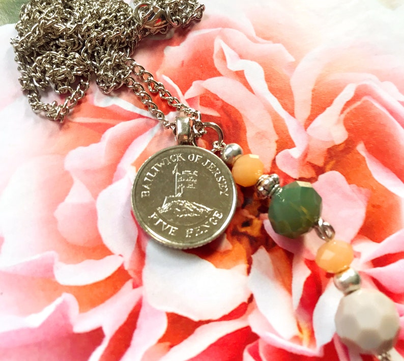Necklace with coin Jersey and Pendant