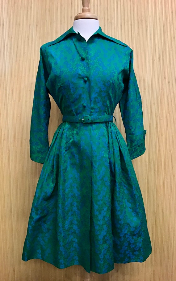 Vintage 1950’s Fashioned by Flobert Jacquard Flora