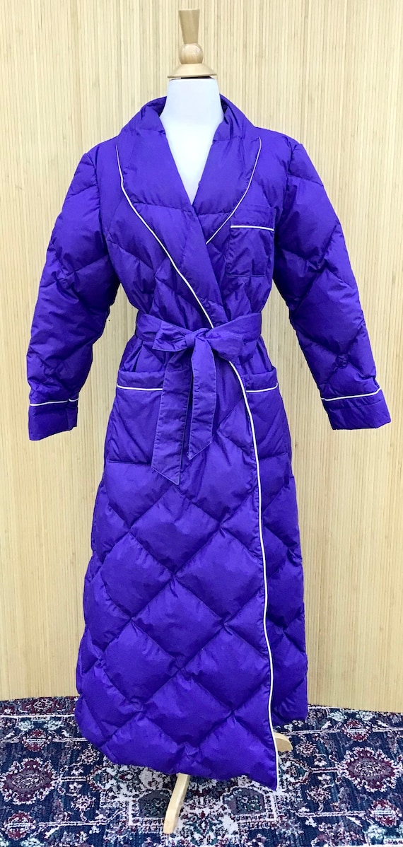 1980’s Eddie Bauer Purple Full Length Quilted Down