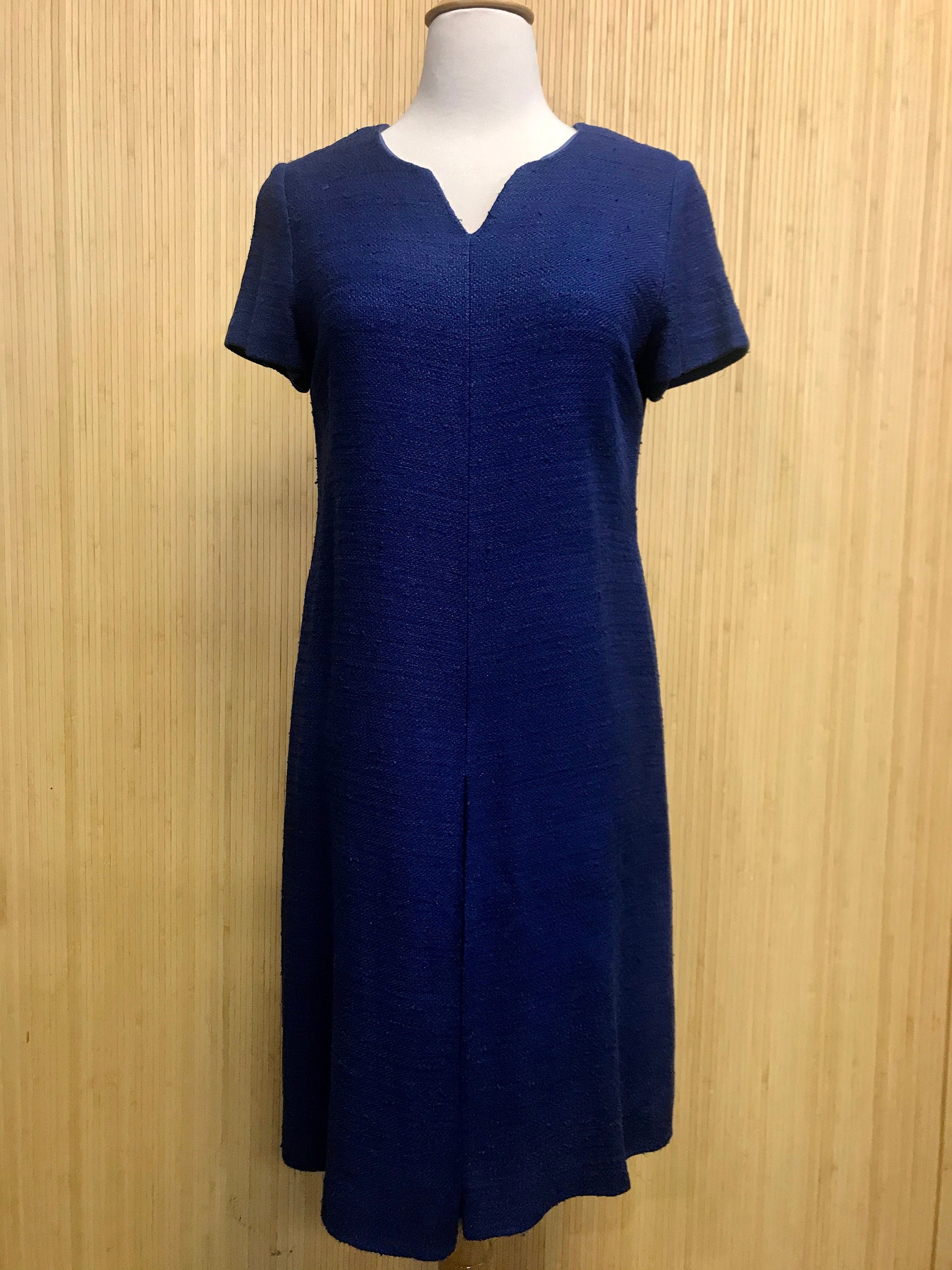 1960s Vintage Vera Maxwell Royal Blue Short Sleeve Shift - Etsy