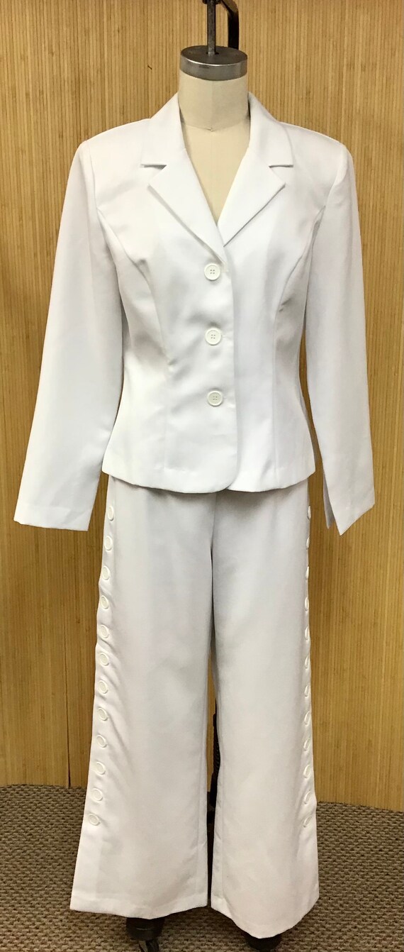 Vintage 1970s 1980s Polyester High Rise Wide Leg P