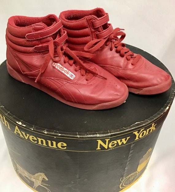Red high top reebok classics sale