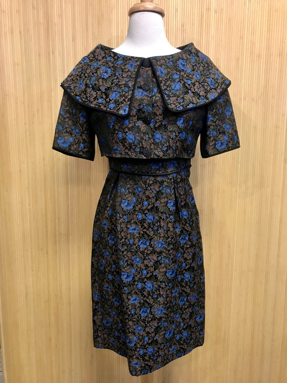 1950’s Vintage Handmade Floral Fit and Flare Dress