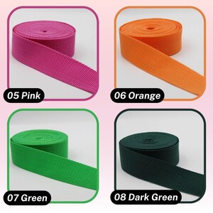 10 meters polypropilene webbing 3 or 4cm wide image 3