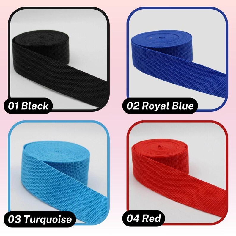 10 meters polypropilene webbing 3 or 4cm wide image 2