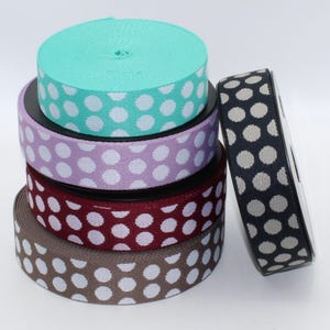 5 mètres sangle avec motif à pois 38mm