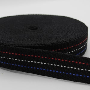 5 mètres de sangle Sport avec motif points brodés Urban Ligne Luxe Sobre Géométrique 30mm