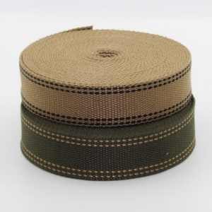 10 meters Striped Webbing available in 3 or 4cm Width