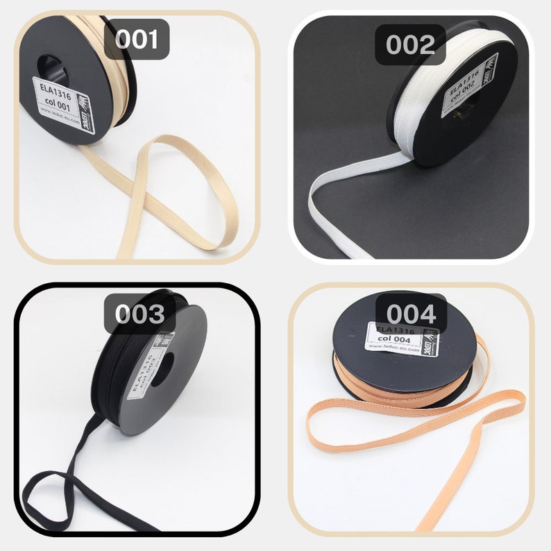 10 meters Elastic Different Colors ideal for Soft Solid Underwear Good Quality 10mm ELA1316 image 2