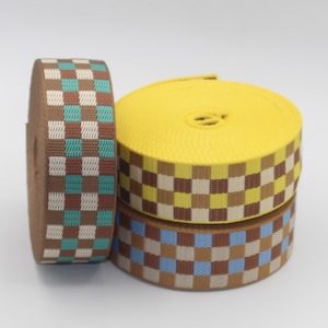 Taśma z geometrycznym wzorem, do toreb, szerokie paski na ramię, poliestrowy pasek do torby, retro, hipisowski, 40MM #3544