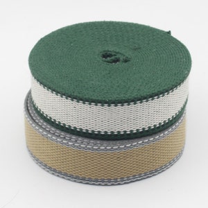 5 mètres de sangle avec Bords Cousus, Polyester et coton,  Urban Ligne Luxe Géométrique 30mm